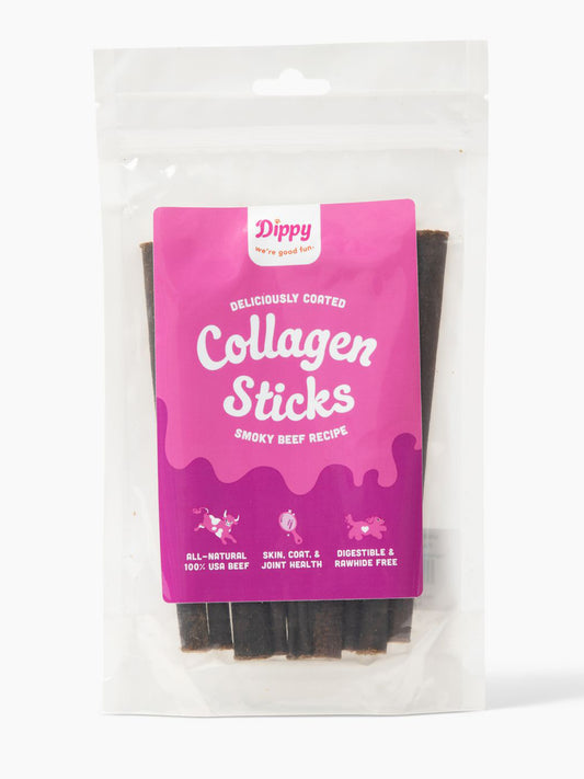 6" Beef Collagen Sticks