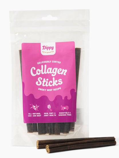 6" Beef Collagen Sticks